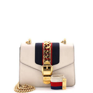 Gucci Mini Sylvie Chain Shoulder Bag Leather